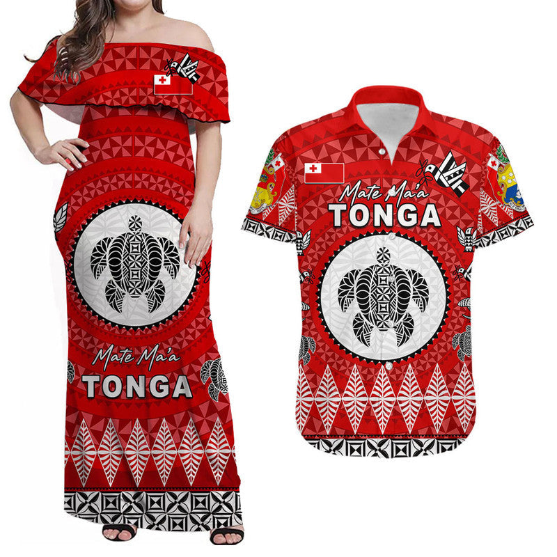 Mate Ma'a Tonga Ngatu Fonu Rugby Matching Hawaiian Shirt And Dress LT6 - Wonder Print Shop