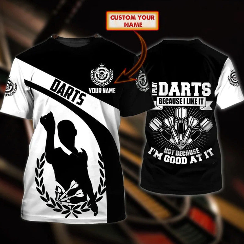 Custom Darts T Shirt Vibe 3D No.8 LT6 - Wonder Print Shop