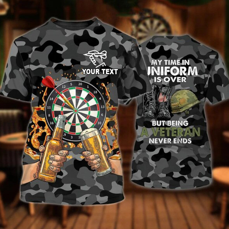 Custom Darts And Beer T Shirt Army Patterns LT6 - Wonder Print Shop