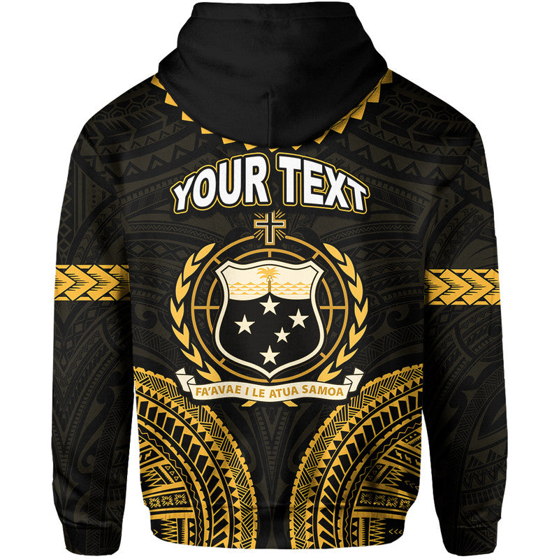 Custom Personalised Samoa Ula Nifo Tribal Hoodie Gold Style LT6 - Wonder Print Shop
