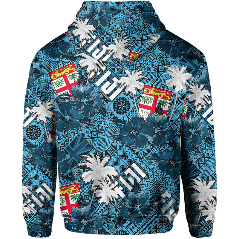 Fiji Hibiscus Hoodie Hawaii Style No.1 LT6 - Wonder Print Shop