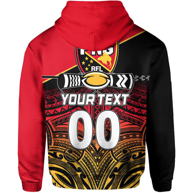 Custom Personalised And Number PNG Rugby The Kumuls Hoodie LT6 - Wonder Print Shop