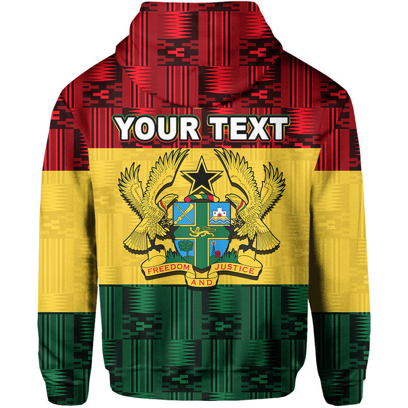 Custom Ghana Flag Mix Patterns Hoodie LT6 - Wonder Print Shop
