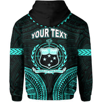 Custom Personalised Samoa Ula Nifo Tribal Hoodie Green Style LT6 - Wonder Print Shop