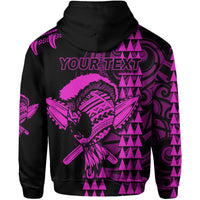 Custom Hawaii Polynesian Warrior Kakau Hoodie Purple LT6 - Wonder Print Shop