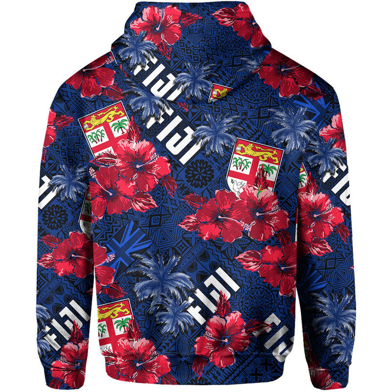 Fiji Hibiscus Hoodie Hawaii Style No.2 LT6 - Wonder Print Shop