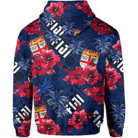 Fiji Hibiscus Hoodie Hawaii Style No.2 LT6 - Wonder Print Shop
