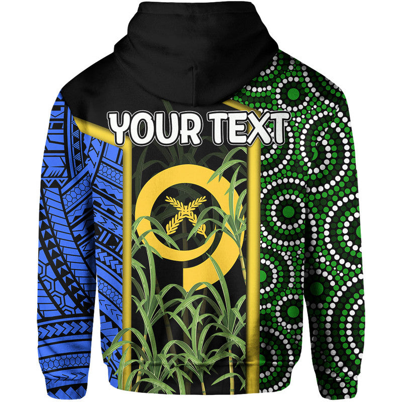 Custom Personalised South Sea Islanders Flag Style Hoodie Vanuatu LT6 - Wonder Print Shop