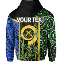 Custom Personalised South Sea Islanders Flag Style Hoodie Vanuatu LT6 - Wonder Print Shop