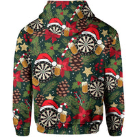 Darts Christmas Patterns Hoodie No.2 LT6 - Wonder Print Shop