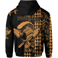 Custom Hawaii Polynesian Warrior Kakau Hoodie Gold LT6 - Wonder Print Shop