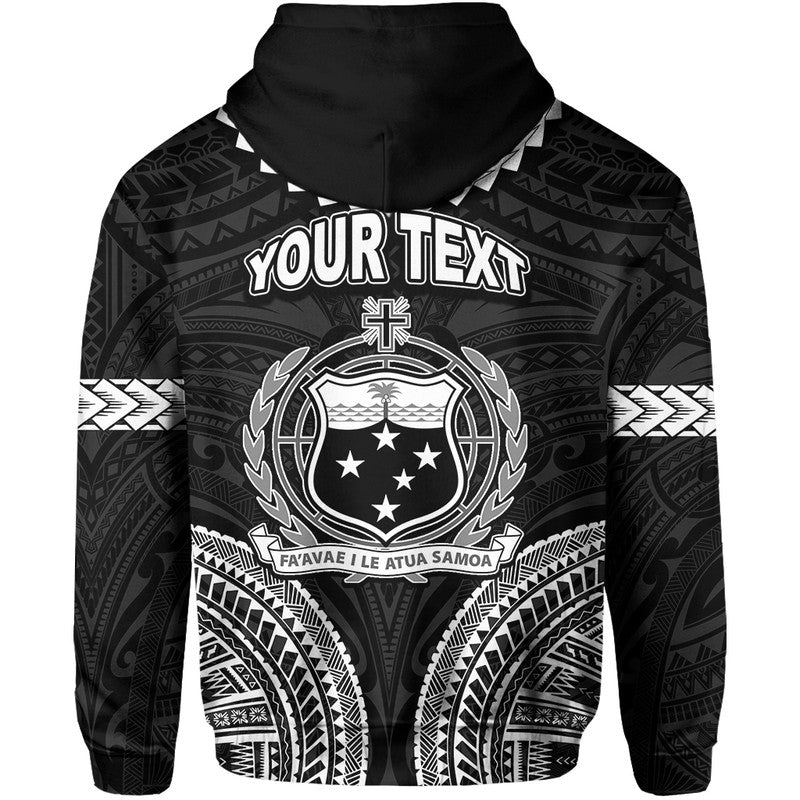 Custom Personalised Samoa Ula Nifo Tribal Hoodie White Style LT6 - Wonder Print Shop