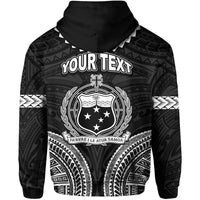Custom Personalised Samoa Ula Nifo Tribal Hoodie White Style LT6 - Wonder Print Shop