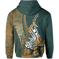 Hawaiian Shark Polynesian Hoodie Vibe Green Style LT6 - Wonder Print Shop