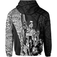 Hawaiian King Kamehameha Hoodie Vibe Black Style LT6 - Wonder Print Shop