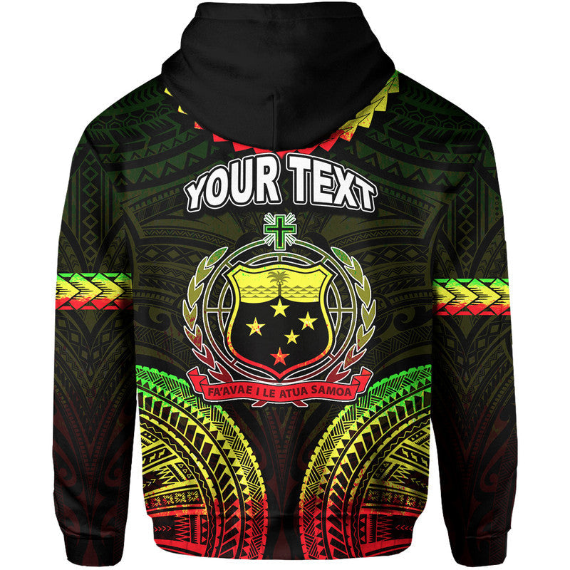 Custom Personalised Samoa Ula Nifo Tribal Hoodie Reggage Style LT6 - Wonder Print Shop