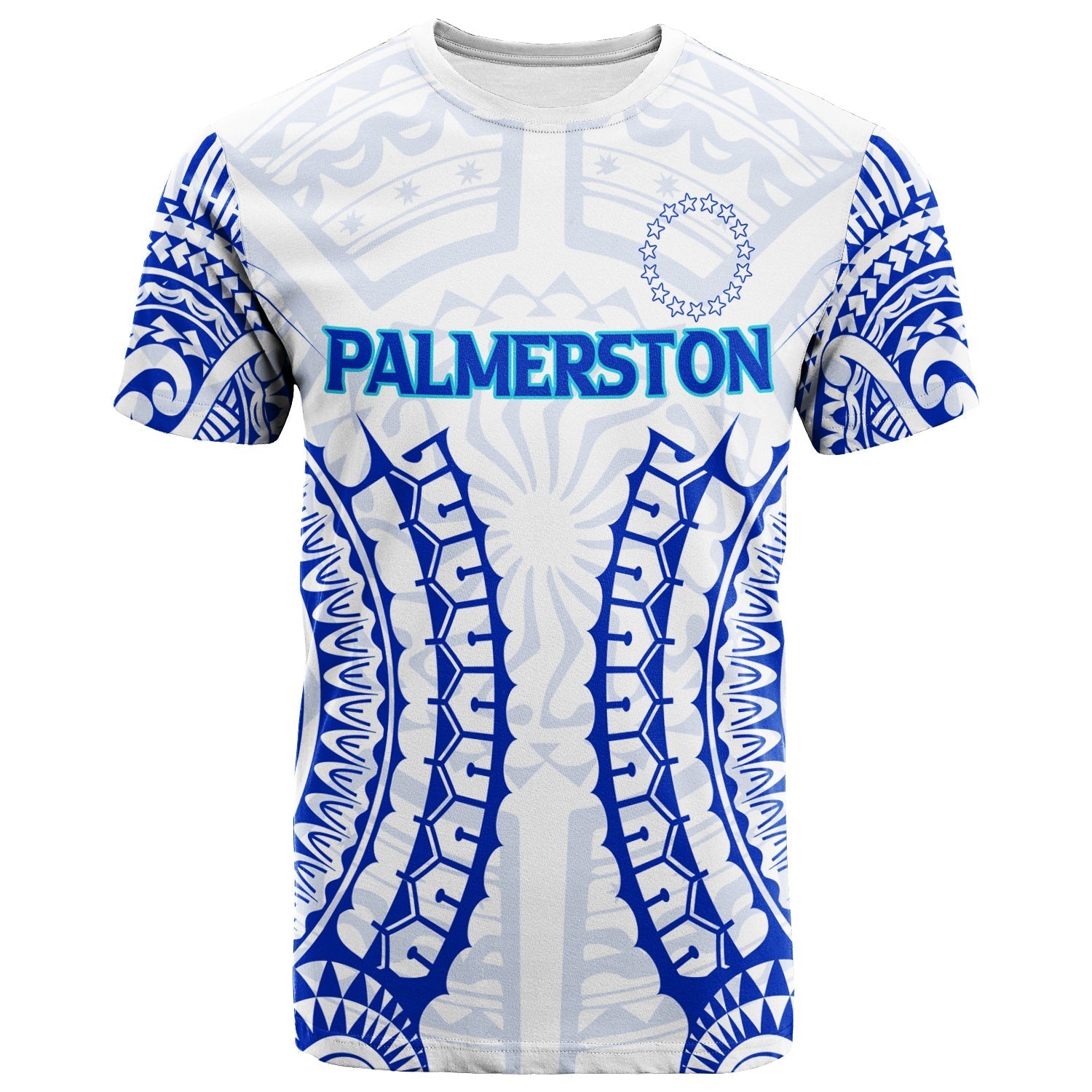 Cook Islands Palmerston T Shirt Tribal Pattern LT12 - Wonder Print Shop