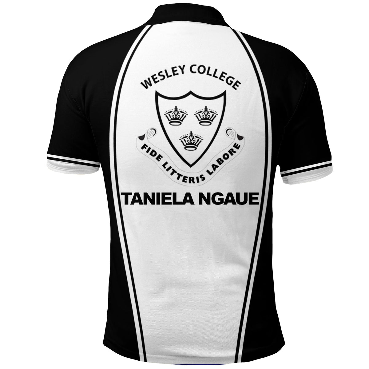 Custom Wesley College Taniela Ngaue Polo Shirt LT12 - Wonder Print Shop