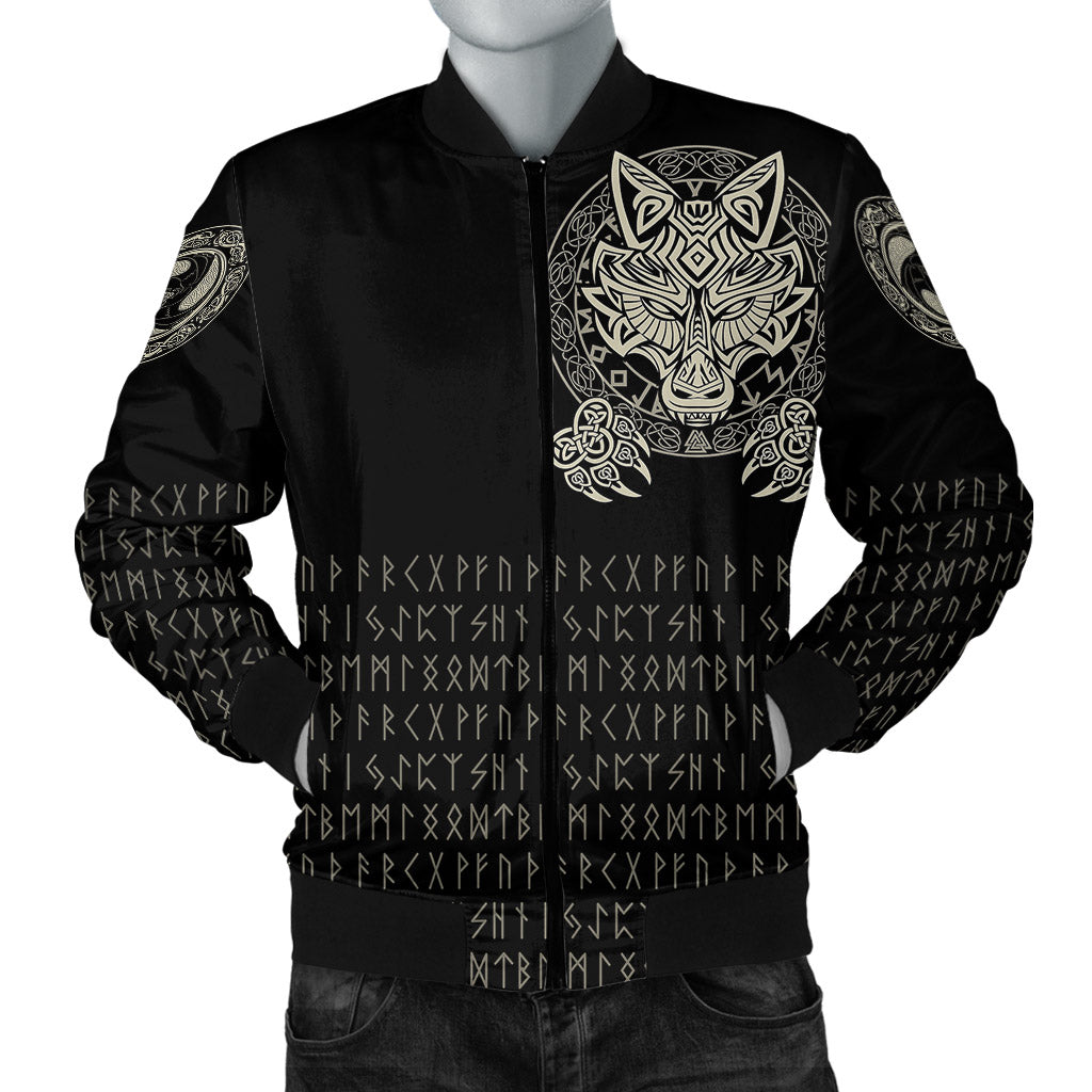 Viking Bomber Jacket Nordic Wolves RLT12 - Wonder Print Shop