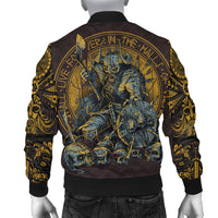 Viking Bomber Jacket Warrior Viking Shield Skull RLT12 - Wonder Print Shop