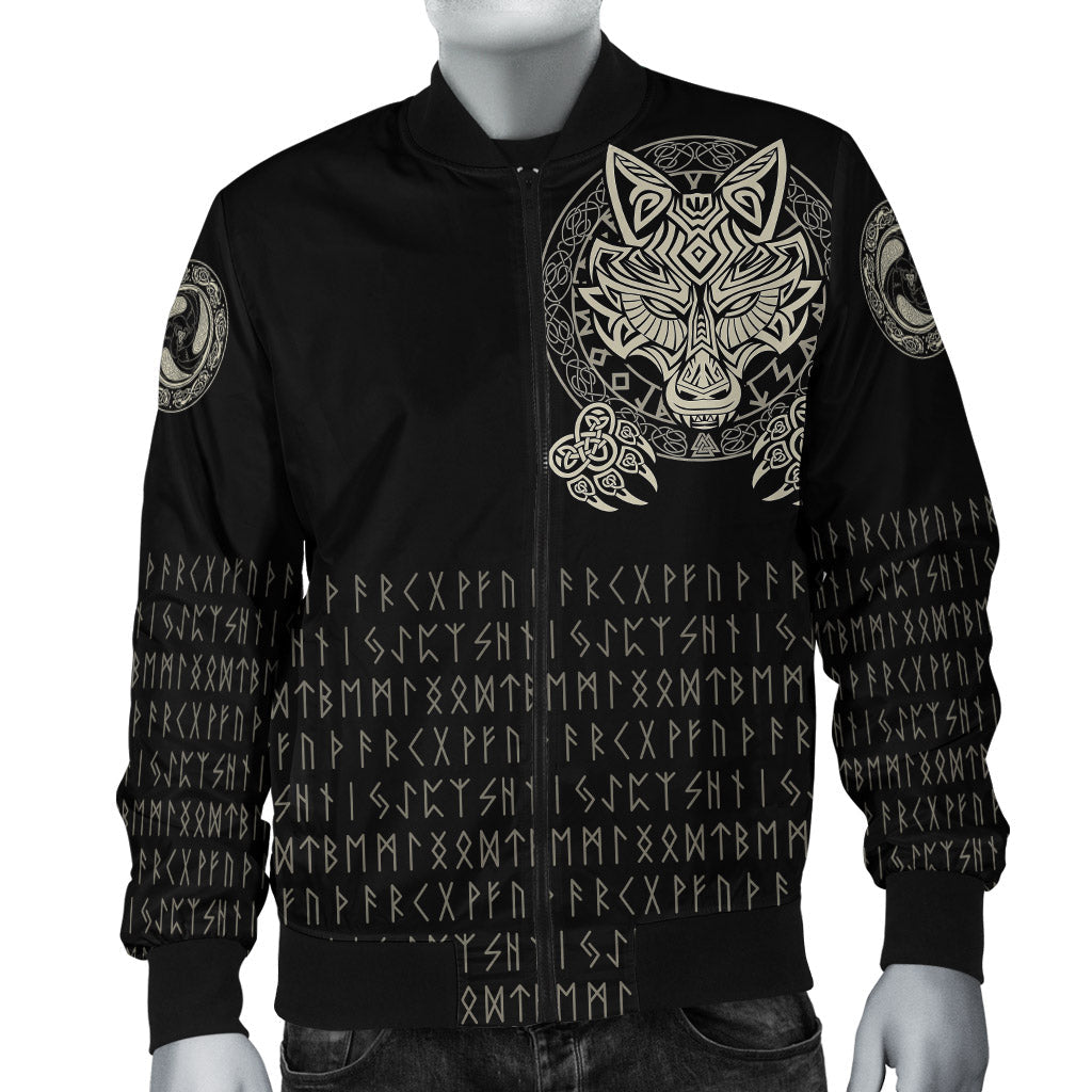 Viking Bomber Jacket Nordic Wolves RLT12 - Wonder Print Shop