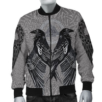 Viking Bomber Jacket Raven Valknut RLT12 - Wonder Print Shop
