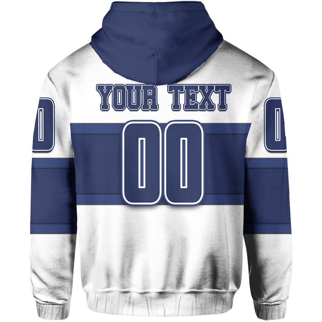 Custom Finland Hockey Suomi Hoodie White LT6 - Wonder Print Shop
