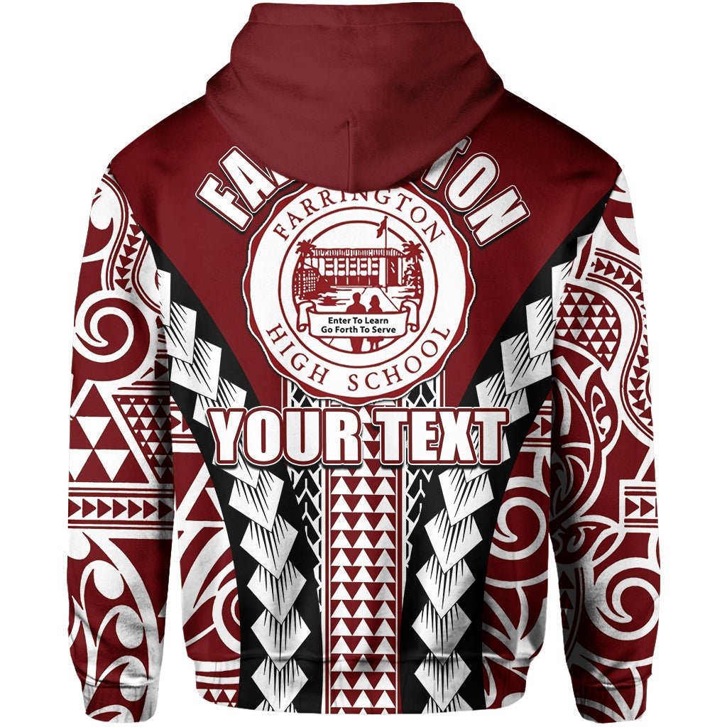 Custom Hawaii Farrington High School Zip Hoodie No.2 LT6 - Wonder Print Shop