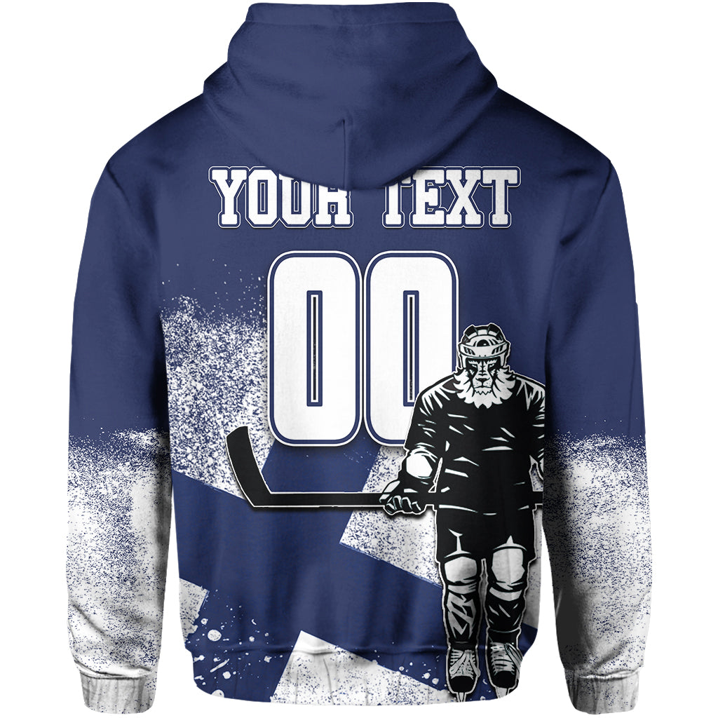 Custom Finland Hockey Suomi Hoodie Flag LT6 - Wonder Print Shop