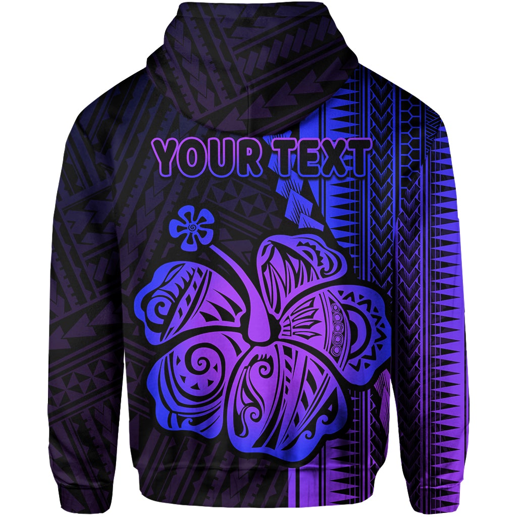 Custom Polynesian Hibiscus Zip Hoodie Hawaiian Style No.3 LT6 - Wonder Print Shop