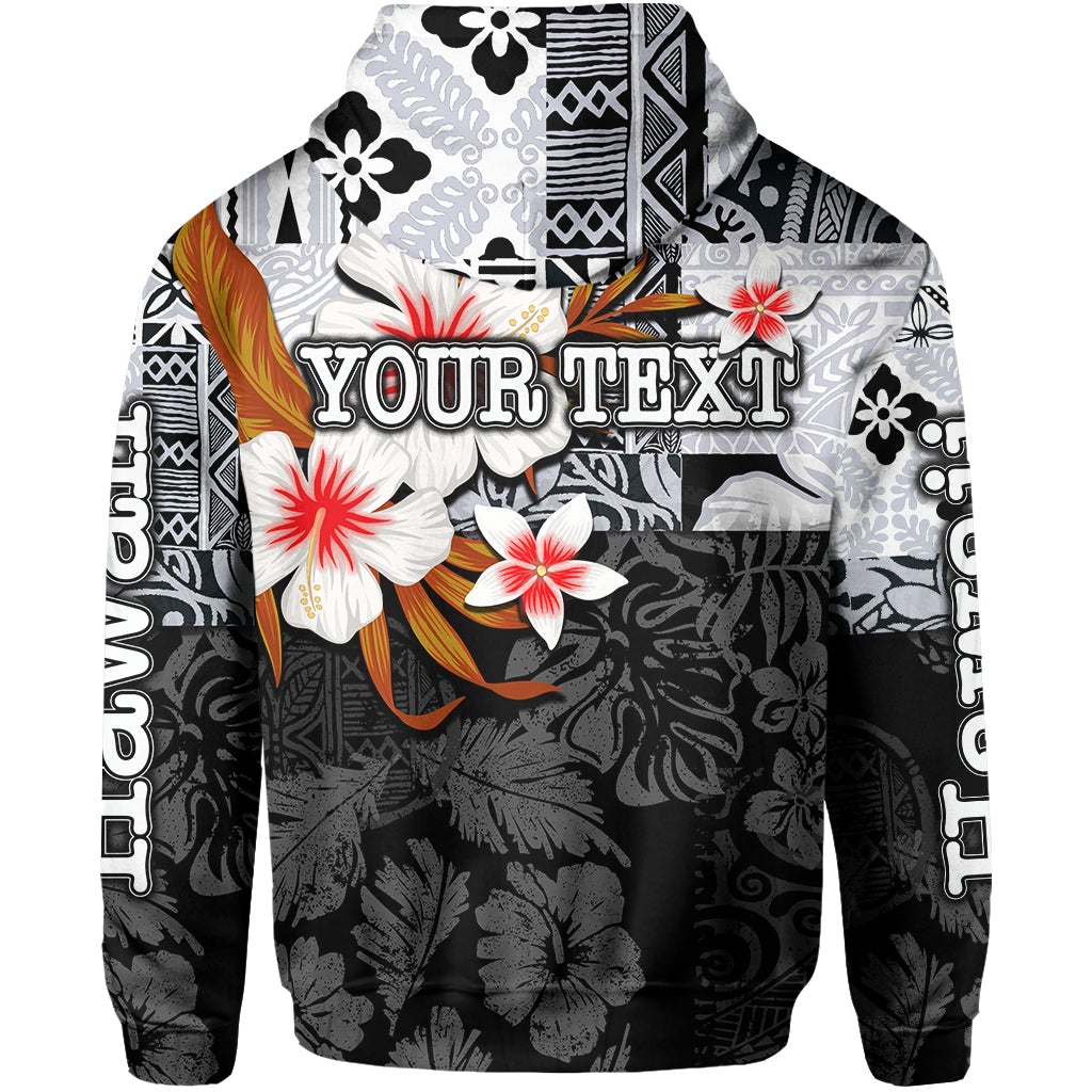 Custom Hawaii Fish Hook Zip Hoodie Black Style LT6 - Wonder Print Shop