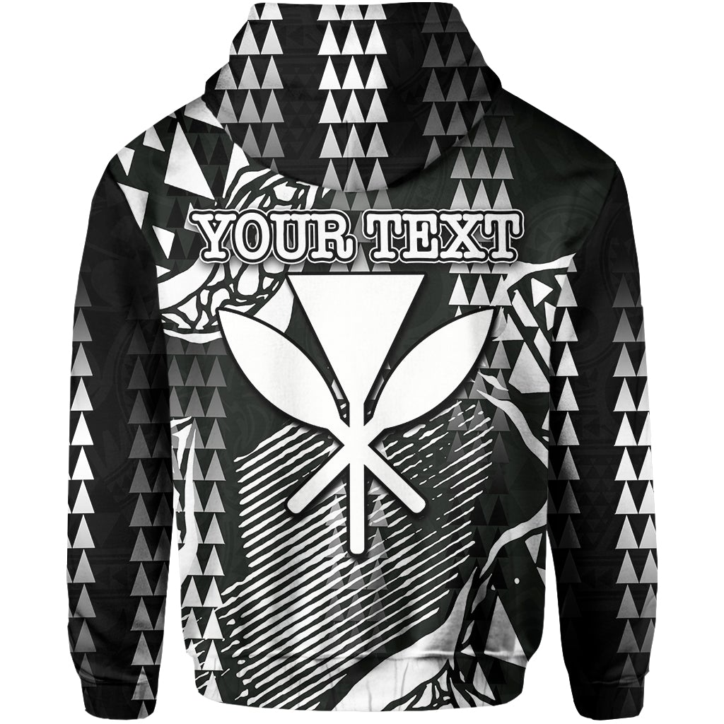 Custom Hawaii Kanaka Map Zip Hoodie White Style LT6 - Wonder Print Shop