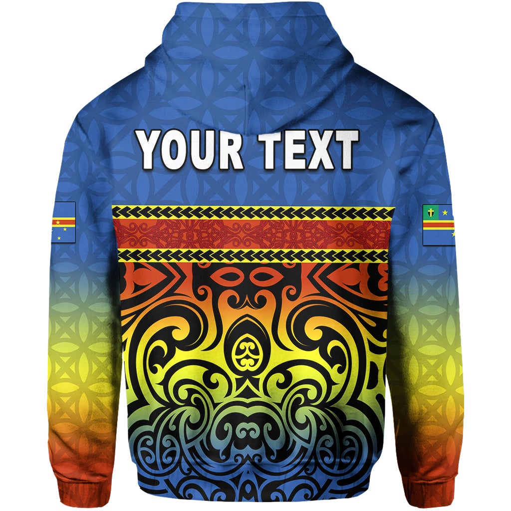 Custom Tafea Province Zip Hoodie Of Vanuatu Polynesian Flag Style LT6 - Wonder Print Shop