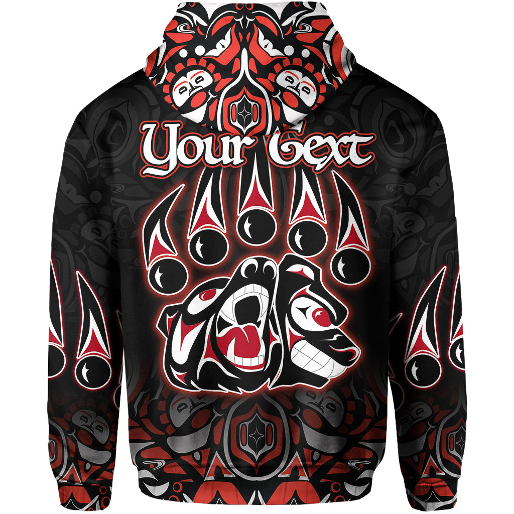 Custom Canada Hoodie Haida Bear LT6 - Wonder Print Shop