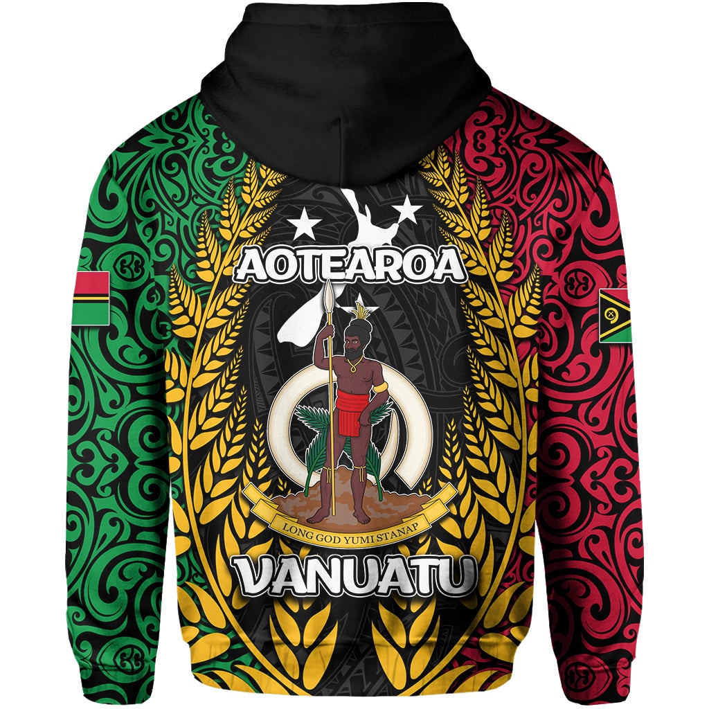 Vanuatu All Over Hoodie Mix Maori Aotearoa LT6 - Wonder Print Shop