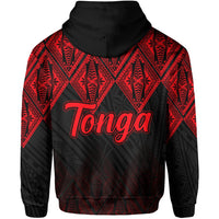 Tonga Hoodie Ngatu Black and Red Style LT6 - Wonder Print Shop