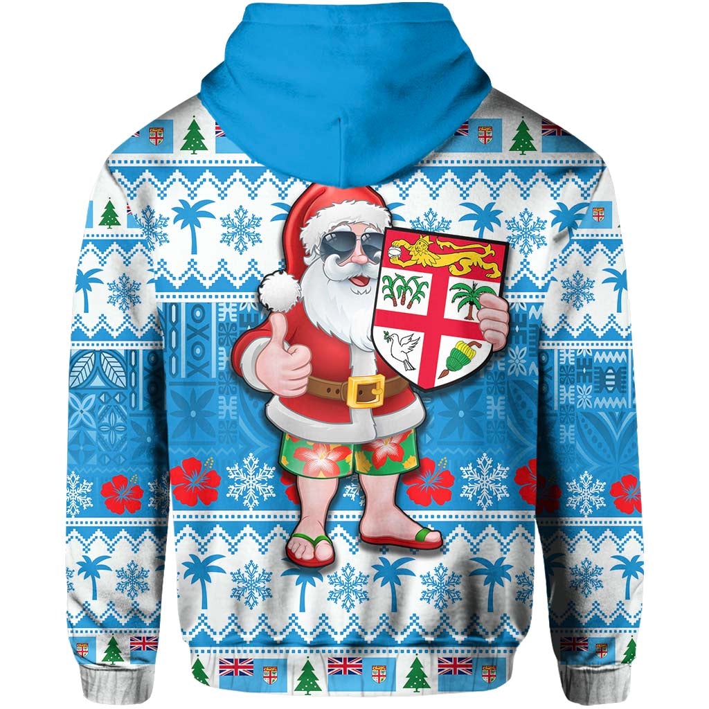 Fiji Christmas Hoodie Cool Santa Claus LT6 - Wonder Print Shop