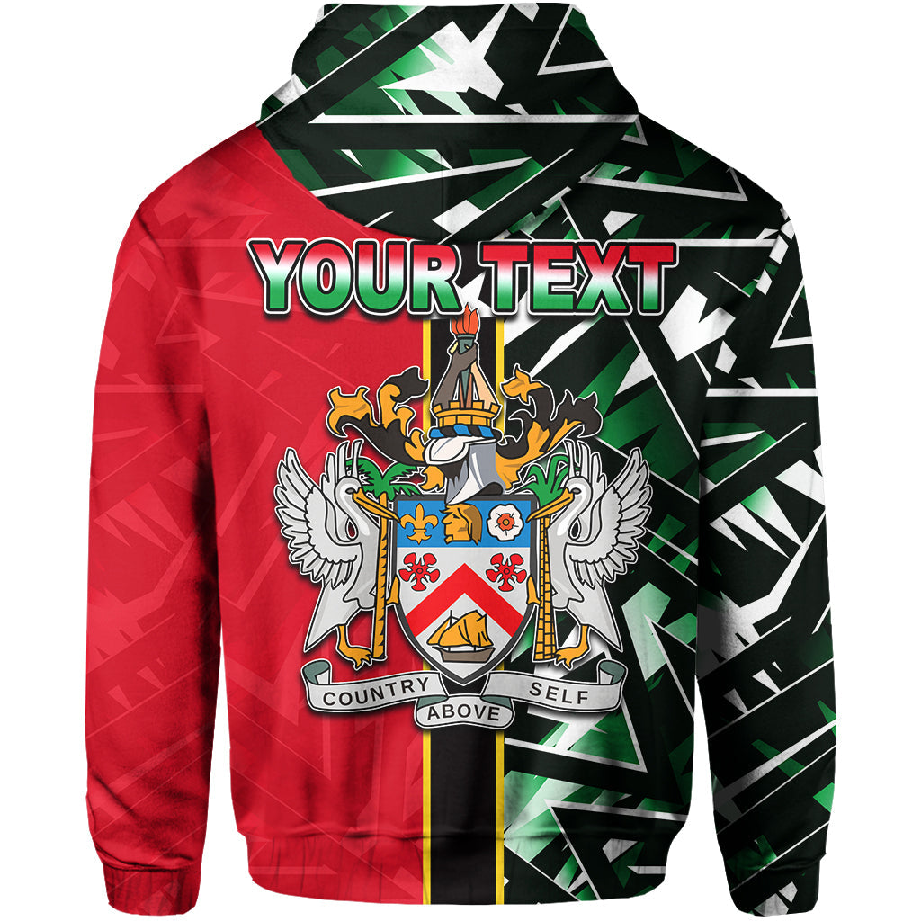 Custom Saint Kitts and Nevis Hoodie Sport Style LT6 - Wonder Print Shop