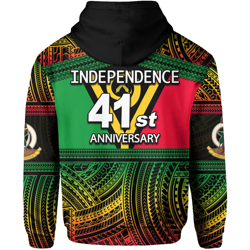 Vanuatu Zip Hoodie Independence Day LT6 - Wonder Print Shop