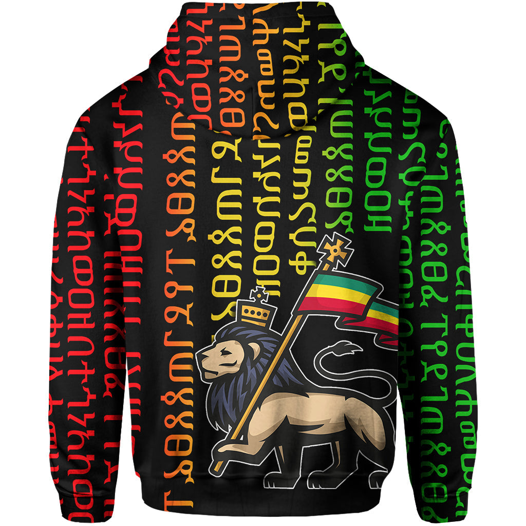 Ethiopia Hoodie Ethiopia Alphabet Patterns LT6 - Wonder Print Shop