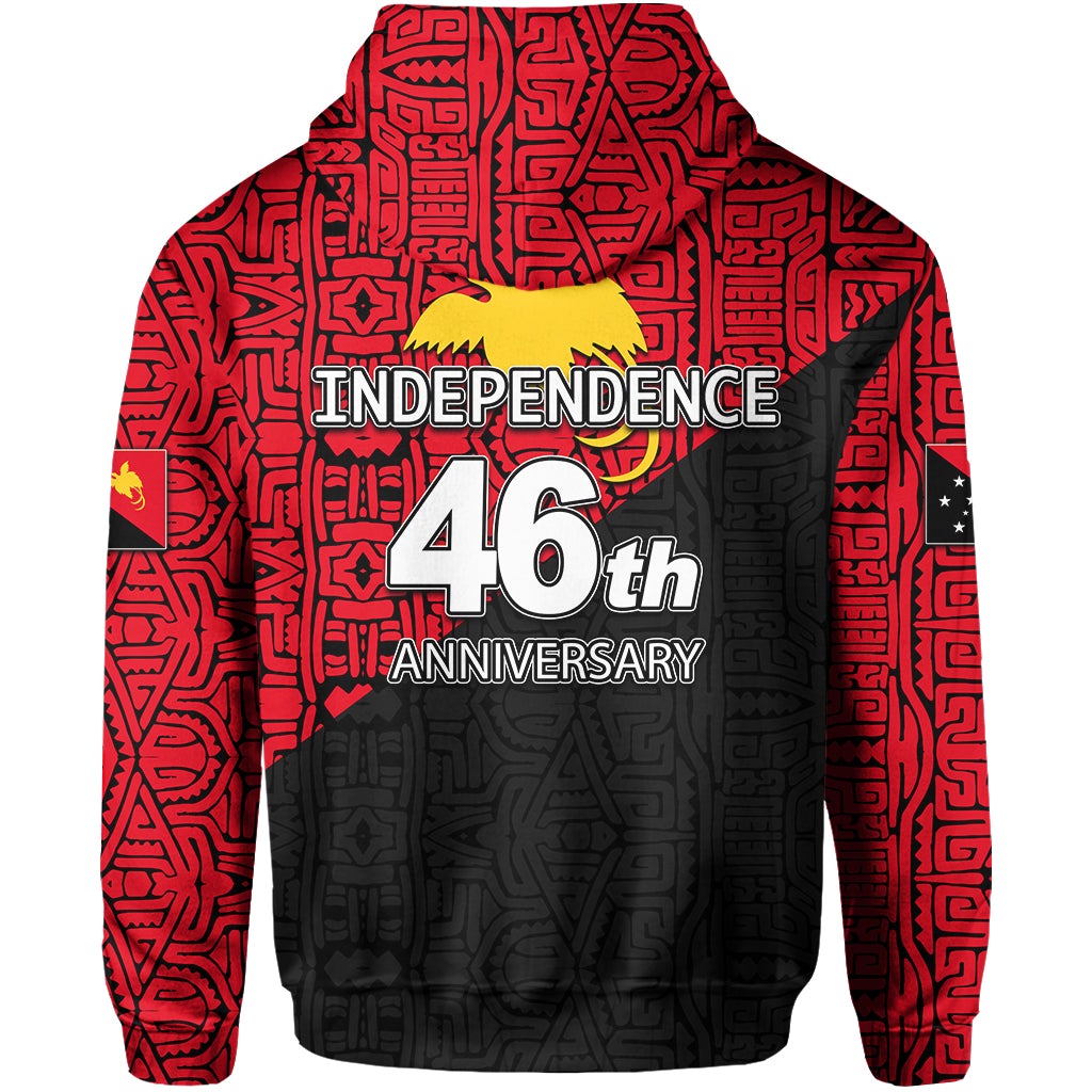 Papua New Guinea Zip Hoodie Independence Day Patterns With Flag LT6 - Wonder Print Shop