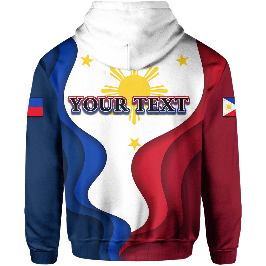Custom Philippines Zip Hoodie Flag Style LT6 - Wonder Print Shop