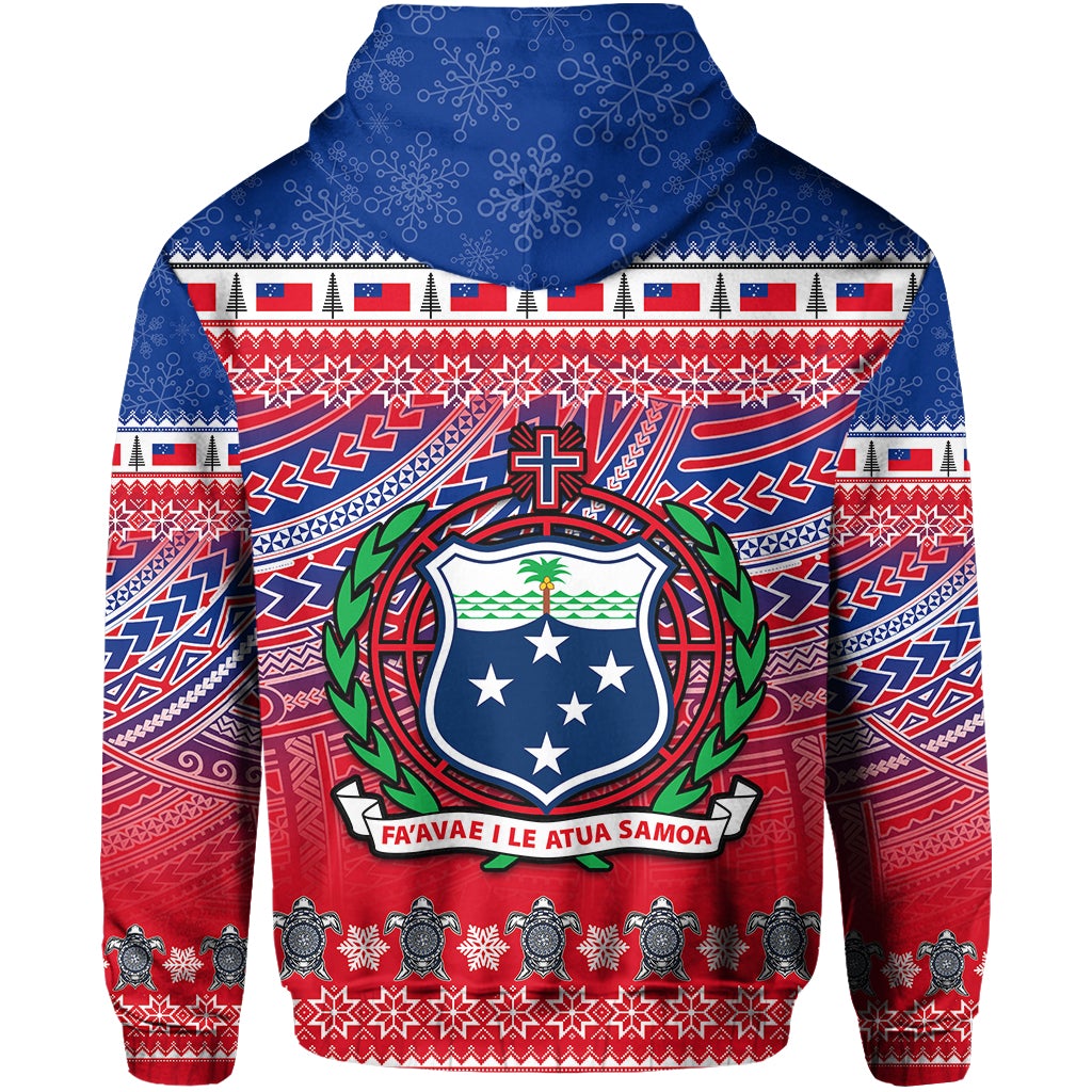 Samoa Christmas Manuia Le Kirisimasi Zip Hoodie LT6 - Wonder Print Shop