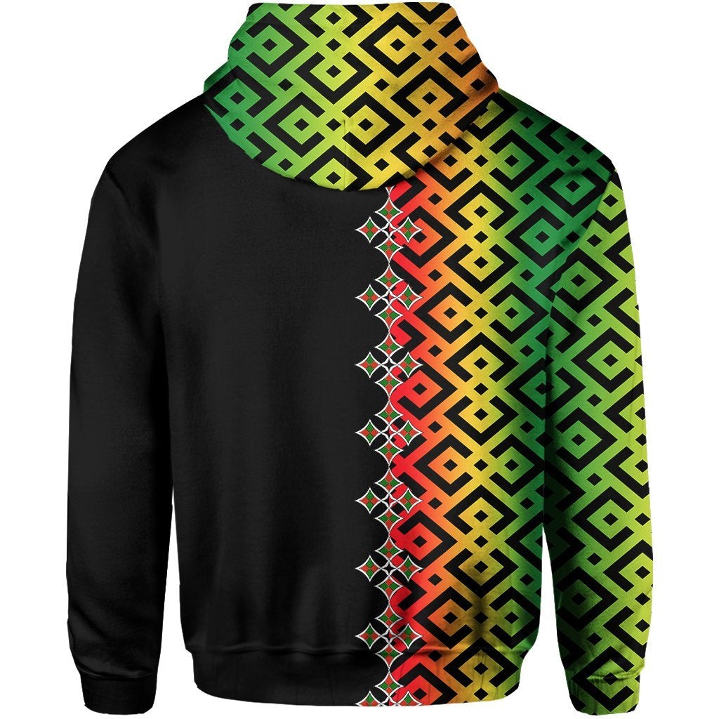 Ethiopia Hoodie Ethiopia Tilet Patterns LT6 - Wonder Print Shop