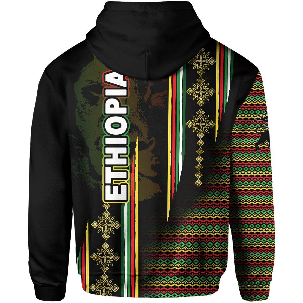 Ethiopia Hoodie Ethiopia Tilet With Lion LT6 - Wonder Print Shop