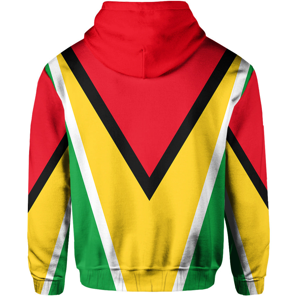 Guyana Hoodie Flag Style LT6 - Wonder Print Shop
