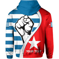 Custom West Papua Hoodie Clenched Hands Flag LT6 - Wonder Print Shop