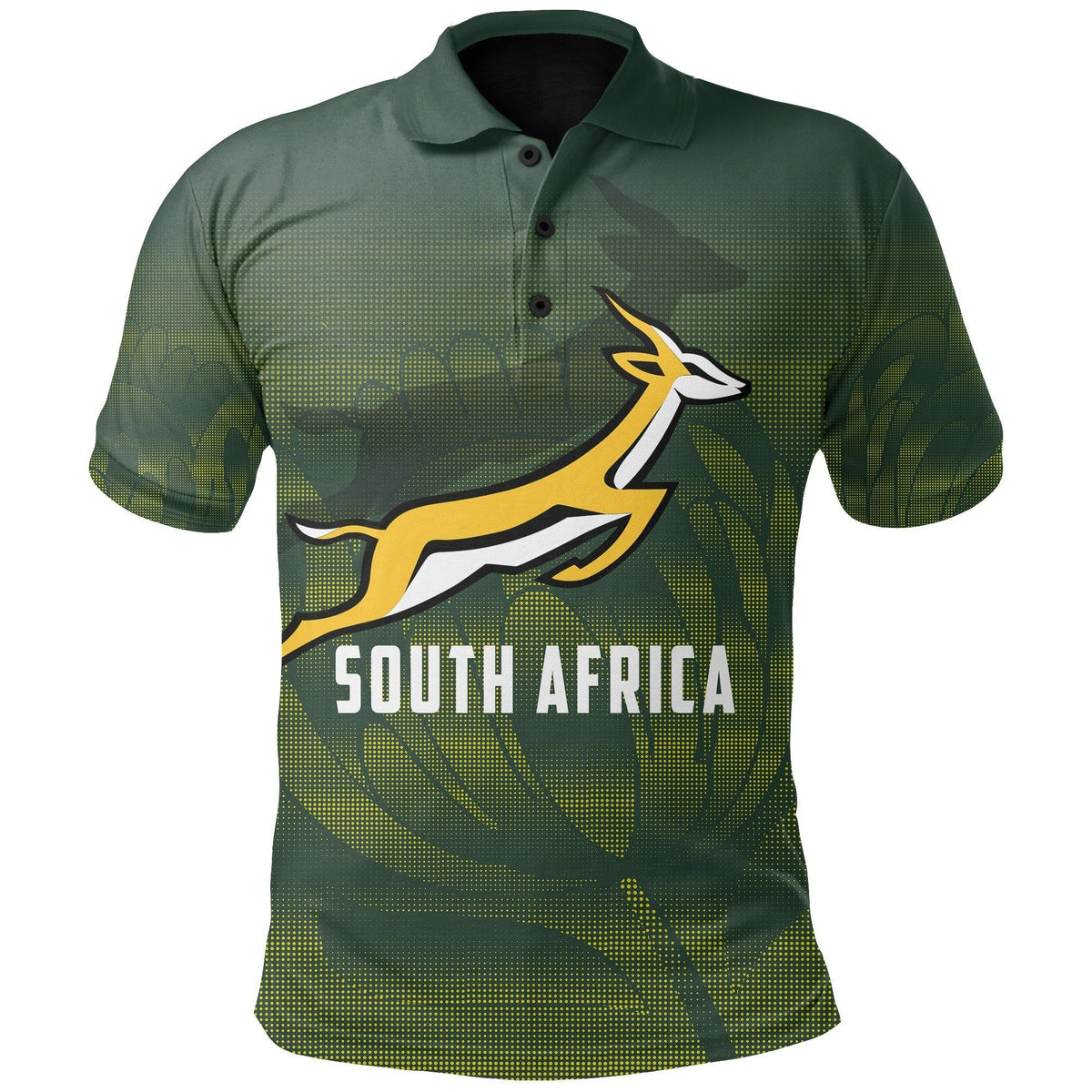 South Africa Springboks Polo Shirt Bokke Rugby - Wonder Print Shop