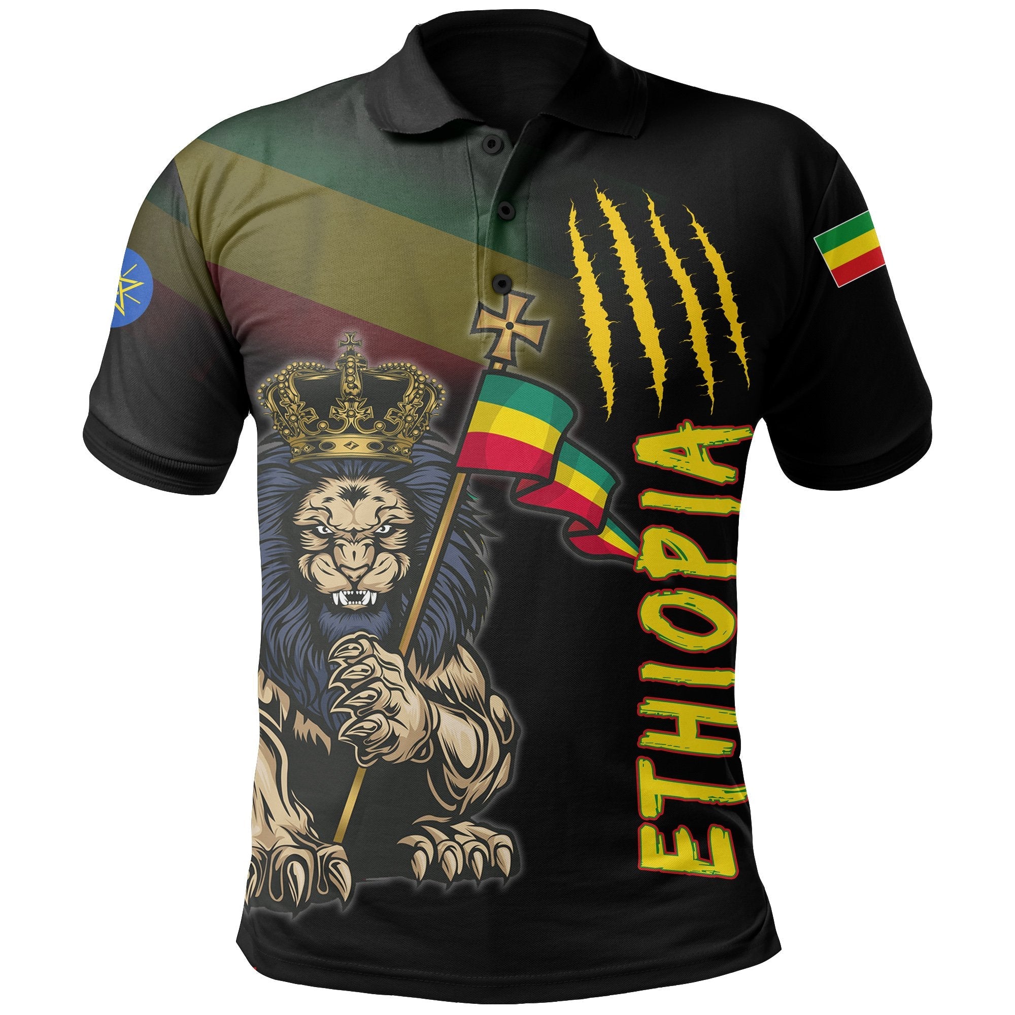 ethiopia-polo-shirt-lion