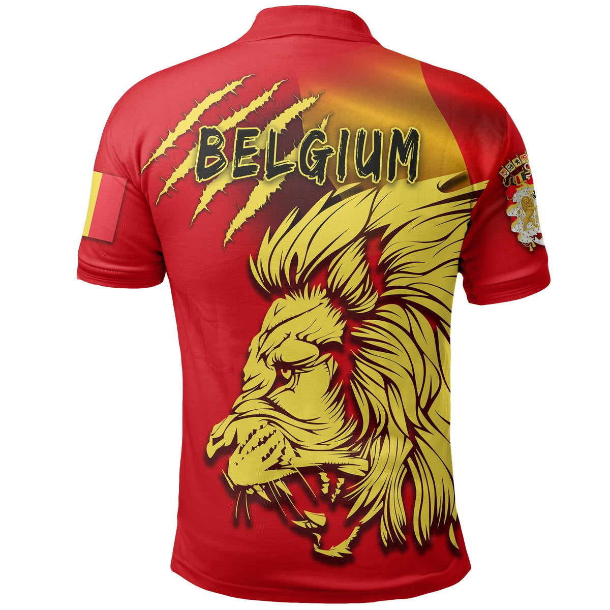 Belgium Polo Shirt Lion, Belgium Shirt Flag - Wonder Print Shop